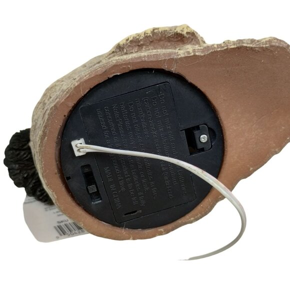 Spooky Village Raven On Skull with LED Glowing Eyes Halloween Decor - Picture 7 of 8